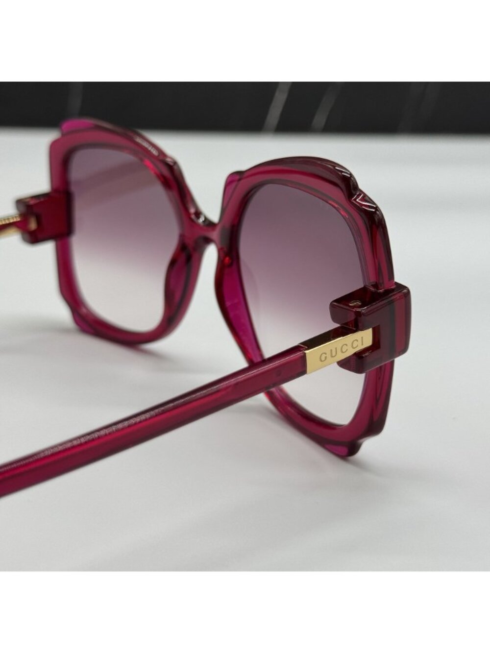 Gucci GG1431S 003 Pink Women Oversized Sunglasses Authentic NEW - Picture 7 of 10
